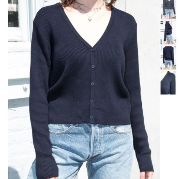 brandy melville navy cardigan